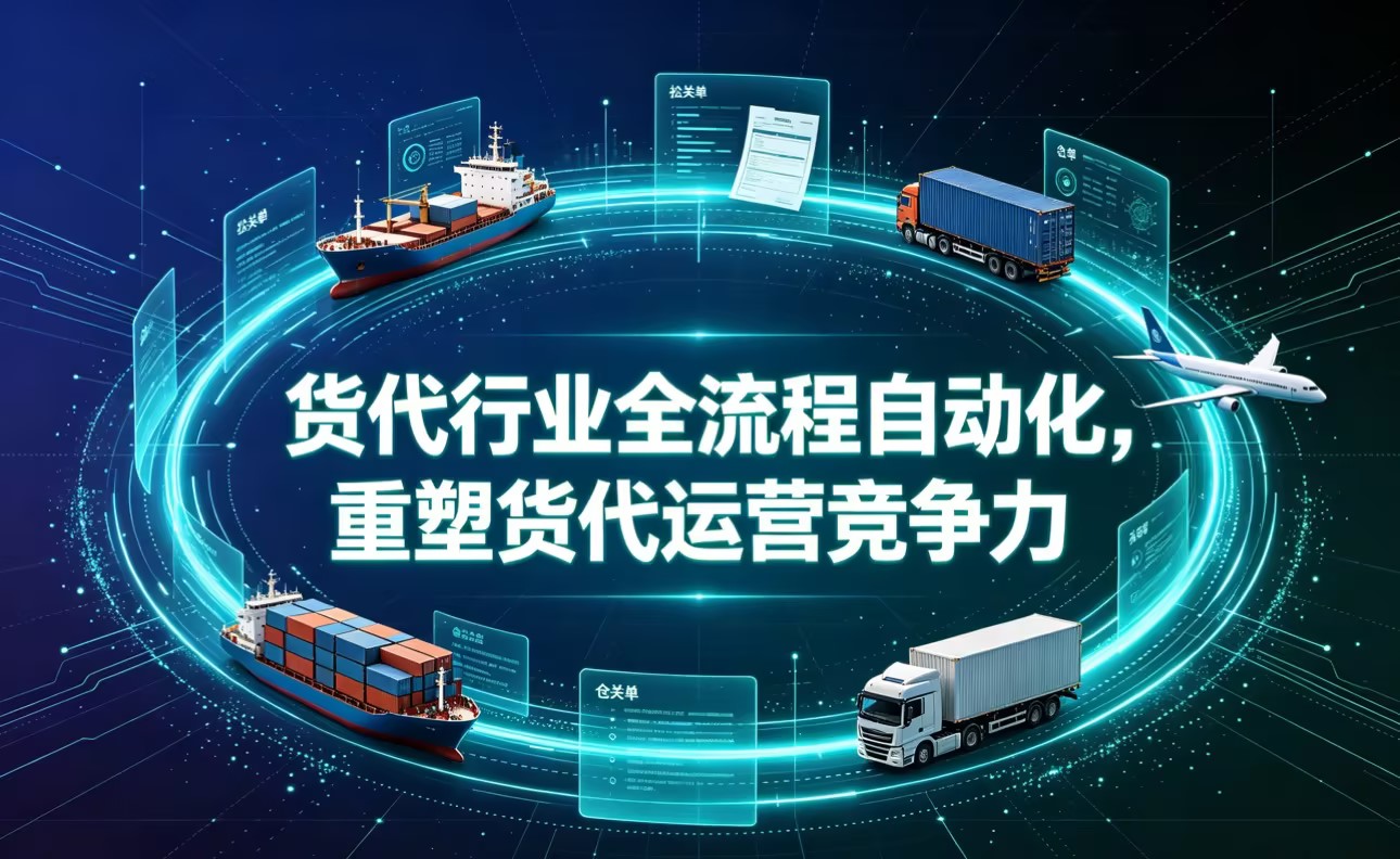 貨代行業全流程自動化，重塑貨代運營競爭力
